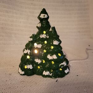Ceramic Christmas Tree with Lights